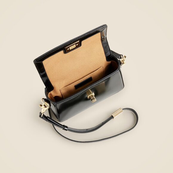 NWT J Crew Small Edie Top Handle Crossbody Bag in Italian Leather - Picture 2 of 4